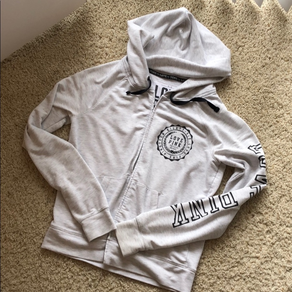 PINK zip up sweatshirt